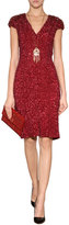 Thumbnail for your product : Jenny Packham Silk Sequined Dress in Rojo