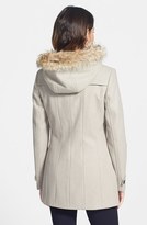 Thumbnail for your product : Marc New York 1609 Marc New York by Andrew Marc Marc New York 'Erin' Genuine Coyote Trim Duffle Coat (Online Only)