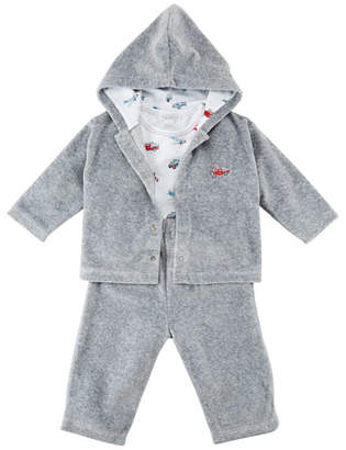 Kissy Kissy Classic Velour 3-Piece Layette Tracksuit, Size 3-18 Months