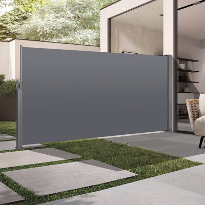 Latitude Run Privacy Screen Awning - Retractable & Water . 118.1\