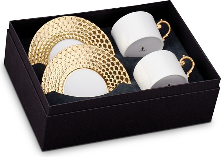 L'OBJET Aegean Teacup & Saucer Gift Box