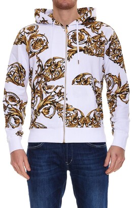 Versace Jeans Couture Baroque Print Hoodie - ShopStyle