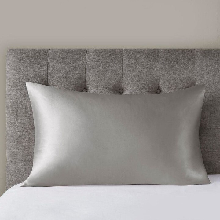 Madison Home USA Grey Silk Queen Single Pillowcase