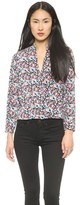 Thumbnail for your product : T-Bags 2073 Tbags Los Angeles V Neck Long Sleeve Blouse