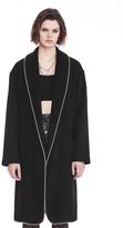 Thumbnail for your product : Alexander Wang Bathrobe Coat With Ball Chain Trim