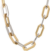 Thumbnail for your product : Rachel Zoe Signature Two Tone Link Necklace