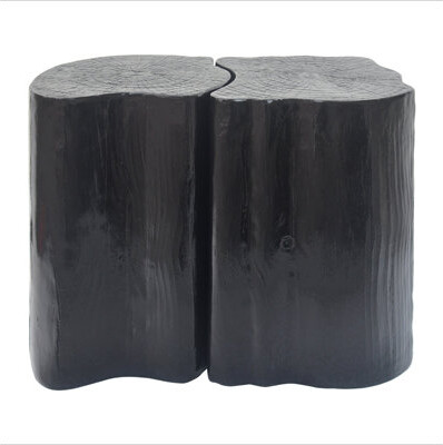 Mercer41 2-in-1 Irregular MGO End Table Split Design Small Space FriendlyIndoor Outdoor Use