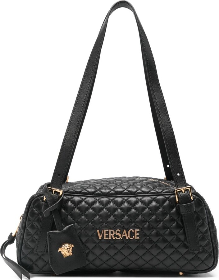 Versace Small Quilted Shoulder Bag