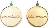 Thumbnail for your product : Dru Emerald Narcissist Medallion - Yellow Gold