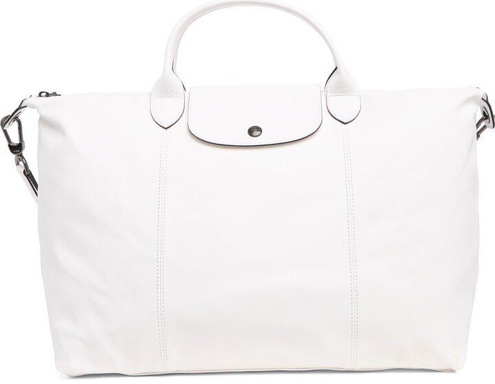 Longchamp Le Pliage Cuir Top Handle Tote Bag ShopStyle