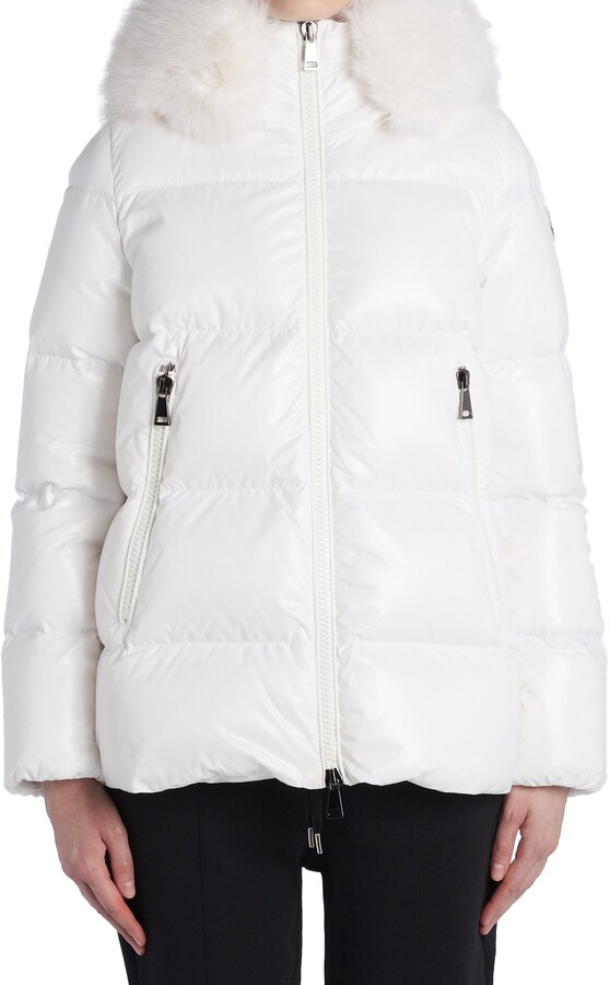 Moncler Laiche Quilted Hooded 750 Fill Power Down Jacket with Removable  Faux Fur Trim - ShopStyle