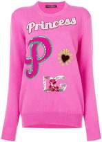 Dolce & Gabbana Princess patch jumper 