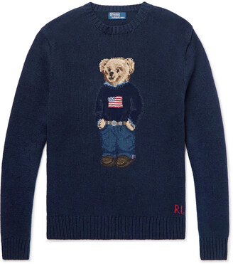 men's polo bear sweater