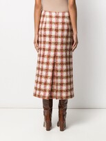 Thumbnail for your product : Victoria Beckham Fitted Tweed Midi Skirt