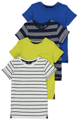 George Striped T-Shirts 4 Pack
