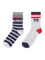 Thumbnail for your product : Timberland Boys Set Of Two Grey Logo Socks