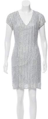 Parker Silk Embellished Dress w/ Tags