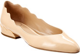 Thumbnail for your product : Chloé Laurena Scalloped Leather Ballerina Flat