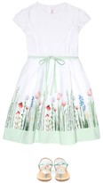Thumbnail for your product : Il Gufo Printed cotton-poplin dress