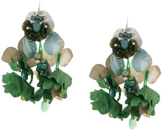 Biyan Long Flower Earrings