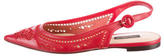 Thumbnail for your product : Dolce & Gabbana Leather Embroidered Flats