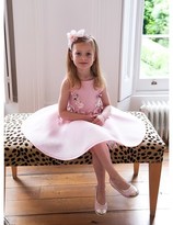 Thumbnail for your product : David Charles Pink Neoprene Flower Applique Dress