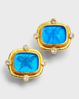 Thumbnail for your product : Elizabeth Locke Butterfly Intaglio Clip/Post Earrings, Crystal