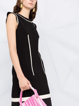 Moschino Stripe Detail Fitted Dress