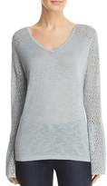 Thumbnail for your product : Avec Pointelle Tie Back Sweater