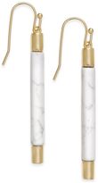Thumbnail for your product : Kate Spade 14k Gold-Tone White Linear Drop Earrings
