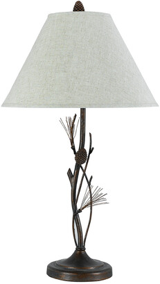 Cal Lighting Calighting 3-Way Pine Twig Iron Table Lamp
