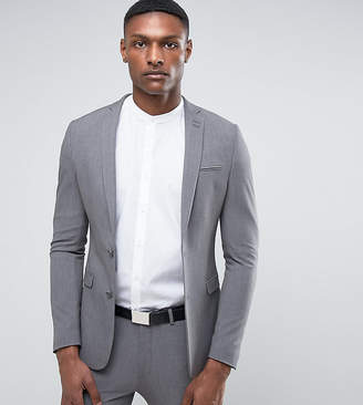 ASOS Design TALL Super Skinny Suit Jacket In Grey