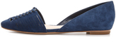 Thumbnail for your product : Belle by Sigerson Morrison Veda Suede Woven Flats