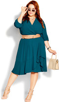 Thumbnail for your product : City Chic Captivate Dress - teal