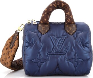 Louis Vuitton, Bags, Louis Vuitton Speedy Bandouliere Bag Monogram  Quilted Econyl Nylon 25 Blue