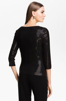 Thumbnail for your product : St. John Sequin Jersey Top