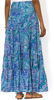 Thumbnail for your product : Lauren Ralph Lauren Tiered Paisley-Print Maxi Skirt