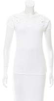 Thumbnail for your product : Sandro Lace-Trimmed Sleeveless Top
