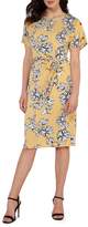 Thumbnail for your product : Dex Floral-Print Belted Dress
