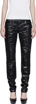 Thumbnail for your product : McQ Black Skinny Tiger Print Jeans
