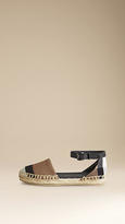 Thumbnail for your product : Burberry Canvas Check Espadrille Sandals