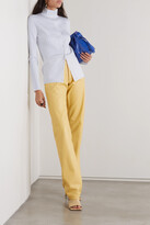 Thumbnail for your product : Nina Ricci Embroidered Ribbed-knit Turtleneck Cardigan