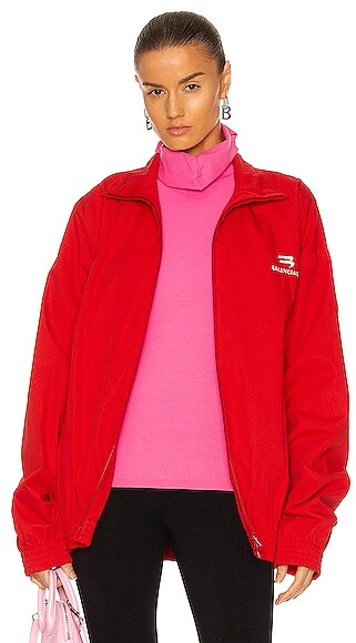 Balenciaga Tracksuit Jacket in Red - ShopStyle