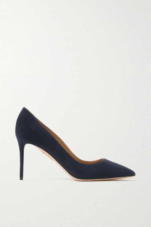 Blue Suede Aquazzura Purist Pump Aquazzura Purist Pumps 65mm Shopbop