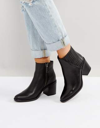 Calvin Klein Volise Black Heeled Ankle Boots