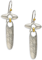 Thumbnail for your product : Gurhan Sunflower 24K Yellow Gold & Sterling Silver Linked Seed Earrings