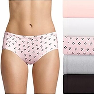 Hanes Ultimate Women's Hipster Panties 5-Pack Moisture-Wicking