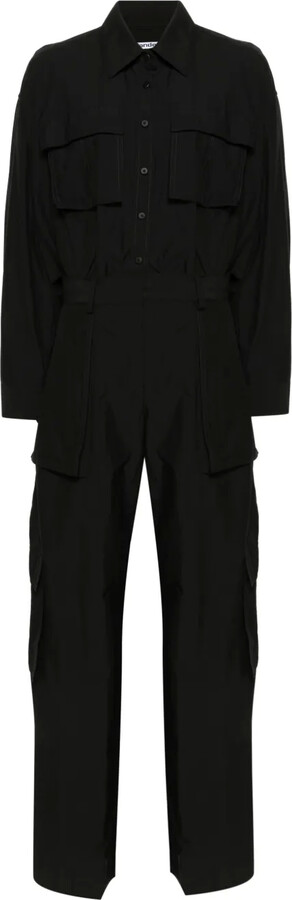 Alexander Wang Button-Up Ripstop Cargo Jumpsuit