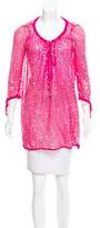 Thumbnail for your product : Milly Silk Metallic Print Tunic