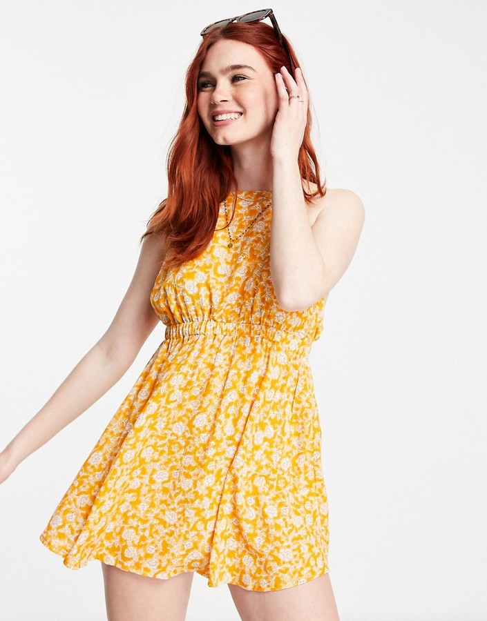 yellow cotton dress